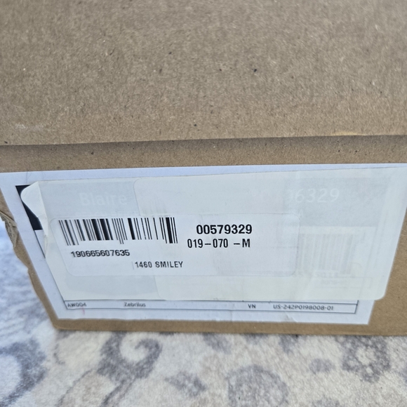 Dr. Martens Smiley Face Black & Yellow 8-Eye Boots - Picture 5 of 5